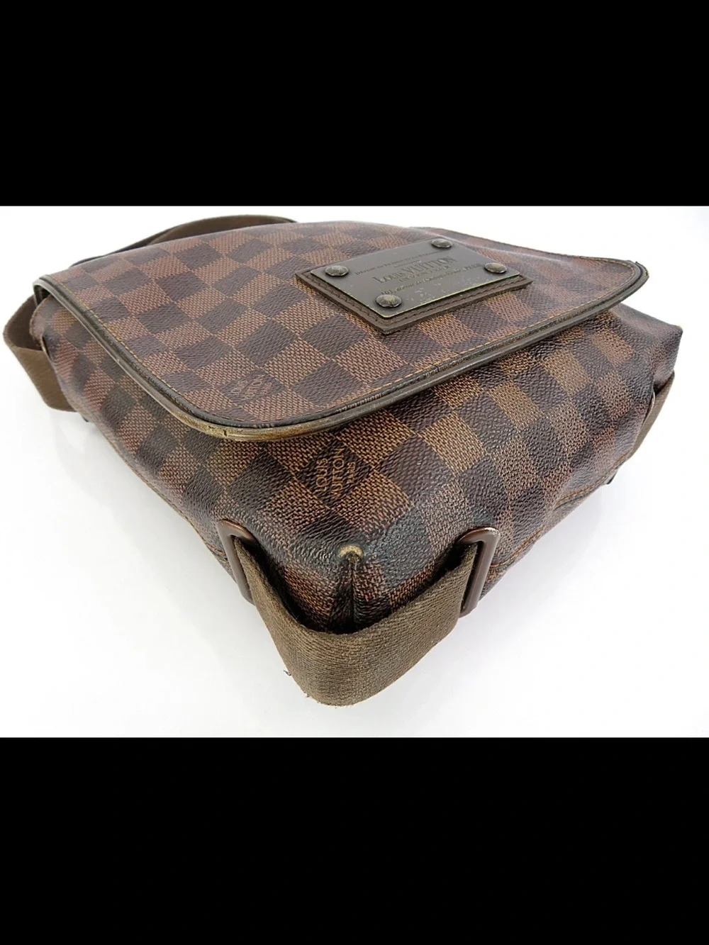 Brown Checkered Crossbody Bag - Designer Style